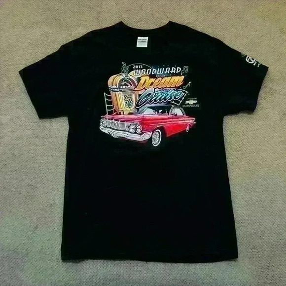Woodward Dream Cruise 2013 Gildan Men’s Medium Cotton Short Sleeve Graphic Tee - Picture 1 of 7